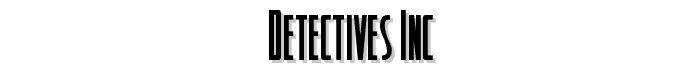 Detectives Inc font